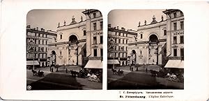 Russie, Saint-Pétersbourg, Église Catholique, Vintage print, ca.1900, Stéréo