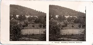 Allemagne, Blankenburg, Kurhaus Loesches Hall, Vintage print, ca.1900, Stéréo