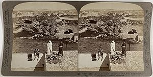 Palestine, Jérusalem, le "Nouveau Calvaire" à la Porte de Damas, Vintage albumen print, ca.1870, ...