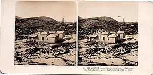 Argentine, les Andes, Maison près d'une mine de cuivre, Vintage print, ca.1900, Stéréo