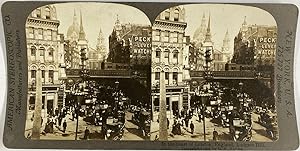 Young, England, Ludgate Hill, stereo, 1901