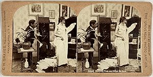 Graves, Genre Scene, Peeping Tom and what he saw, stereo, 1897