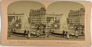 Kilburn, England, London, Trafalgar Square, stereo, 1902