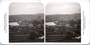 Norvège, Trondheim, vu générale, Vintage print, ca.1900, Stéréo