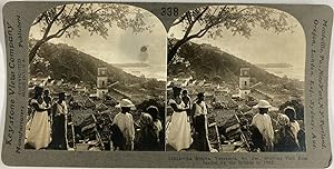 Keystone, Venezuela, stereo, Fort bombarded by the British, ca.1902