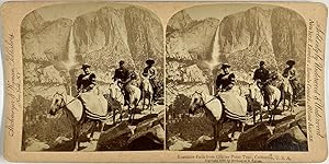 Strohmeyer & Wyman, USA, California, Yosemite Falls, stereo, 1899