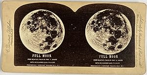 Bierstadt, Astronomy, Full Moon, From negative by Prof.H.Draper, stereo, ca.1890