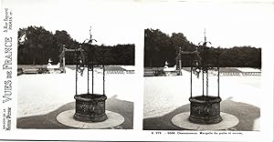 France, Chenonceaux, Margelle du puits, Vintage print, ca.1910, Stéréo
