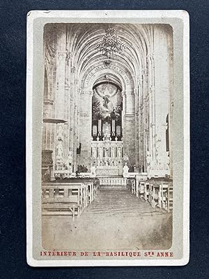 Vagneur, France, Sainte-Anne d'Auray, Intérieur de la Basilique, CDV albumen print