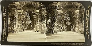 White, Russia, St. Petersburg, Interior of Cathedral of St.Peter and St.Paul, stereo, 1901