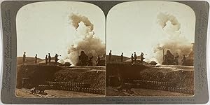 Underwood, Japan, Battle of Port-Arthur, Japanese siege gun, stereo, 1905