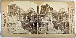 Bierstadt, Palestine, Jerusalem, Church of the Holy Sepulchre, stereo, ca.1900