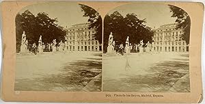 Kilburn, Spain, Madrid, Kings Square, stereo, ca.1890