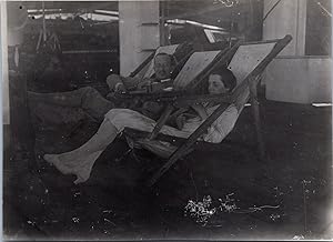 Indonesia, Couple, Going to Java, vintage silver print, ca.1928