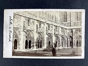Griffith, England, Norwich Cathedral, Cloister, vintage CDV albumen print