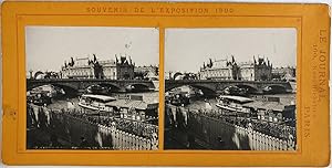 France, Paris, Pavillon de l'Exposition de 1900, Vintage print, circa 1900, Stéréo