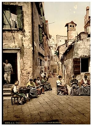 Italie, Venezia, Calle dell? Angelo a San Martino, vista della Corte Peschiera