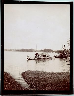 Ceylan, Colombo, Petites Barques Cinghalaises, vintage citrate print, ca.1910