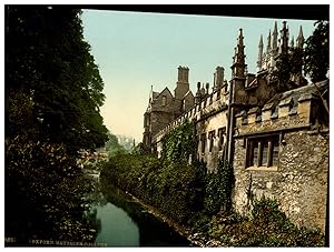 Oxford, Magdalen College, from the River