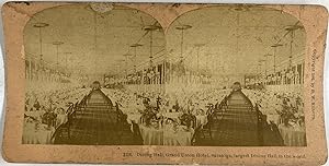Kilburn, New York, Saratoga Springs, Grand Union Hotel, Dining Room, stereo, 1882