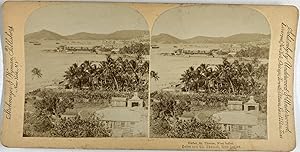 Strohmeyer & Wyman, USA, Virgin Islands, St. Thomas, Harbor, stereo, ca.1900