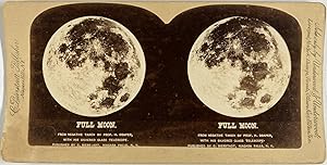 Bierstadt, Astronomy, Full Moon, From negative by Prof.H.Draper, stereo, ca.1890