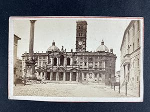 Italie, Rome, Basilique Sainte-Marie-Majeure, vintage CDV albumen print