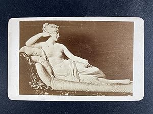 Italie, Rome, Galerie Borghese, Venus Victrix par Canova, CDV albumen print