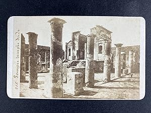 Italie, Pompéi, Temple d'Isis, CDV albumen print
