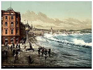 Man, Isle of. Loch Promenade (storm scene).