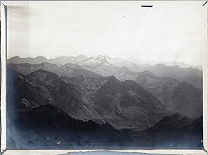 Europe, Vue de Montagnes, Vintage print, circa 1890