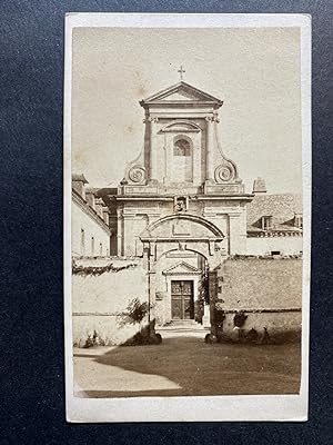 France, Sainte-Anne-d'Auray, Chapelle de la Charteuse, vintage albumen print, ca.1870