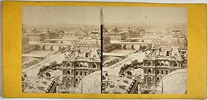 France, Paris, Panorama de Paris, Vintage print, circa 1880, Stéréo