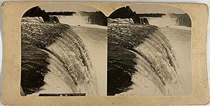 Etats-Unis, New York, Prospect Park, Chutes du Niagara, Vintage print, Circa 1900, Stéréo