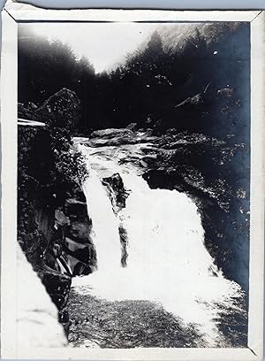 Europe, Cascade, Vintage print, circa 1890