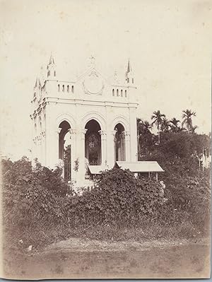 Vietnam, Saïgon, Monument du Cimetière, vintage carbon print, ca.1910