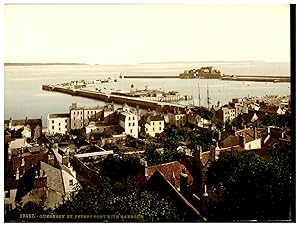 Channel Islands, Guernsey, St. Peter?s Port, General view of Harbour