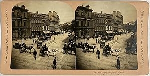 Young, Ireland, Belfast, Royal Centre, vintage stereo print, 1897