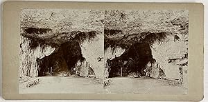 République Tchèque, Sloup, Sloupsko- o  vské jeskyn , Grotte, vintage stereo print, ca.1900