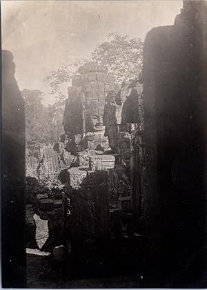 Indochina, Angkor Thom, Ruins near the South Gate, vintage silver print, ca.1925