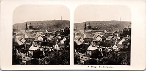 République tchèque, Prague, Panorama, Vintage print, ca.1910, Stéréo