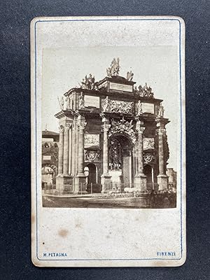 Petagna, Italie, Florence, Arc de Triomphe des Lorraine, CDV albumen print