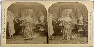 Belgique, Scène de genre, La toilette de la Parisienne 11, circa 1890, Stéréo
