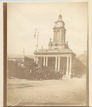 Chili, Valparaiso, Eglise, vintage citrate print, 1906