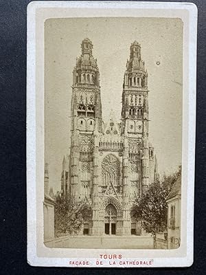 France, Tours, Cathédrale Saint-Gatien, Chapelle, Vintage albumen print, ca.1870