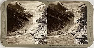 Suisse, Grisons, Glacier du Palü, vintage stereo print, ca.1900