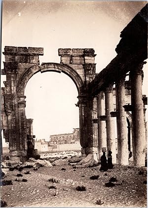 Syria, Palmyra, Monumental Arch of Palmyra, vintage silver print, ca.1925