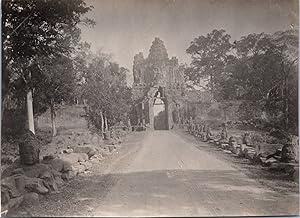 Indochina, Angkor Thom, South Gate, vintage silver print, ca.1925