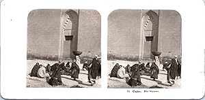 Egypte, Le Caire, rue, Vintage print, ca.1900, Stéréo