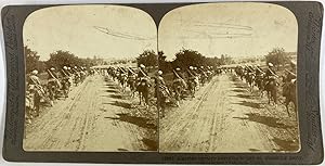 Guerre 1914/18, France, Cavalerie algérienne se rendant à l'attaque, Vintage silver print, ca.191...